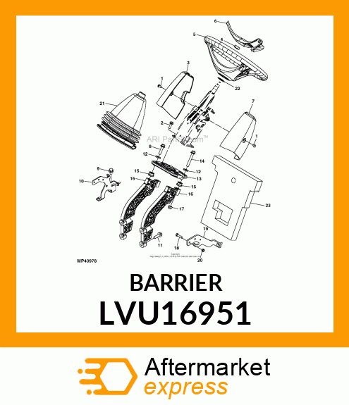 BARRIER, BARRIER, STEERING WHEEL CO LVU16951