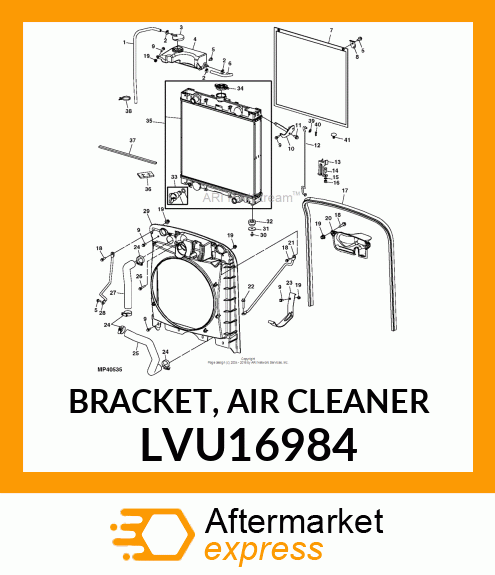 BRACKET, AIR CLEANER LVU16984