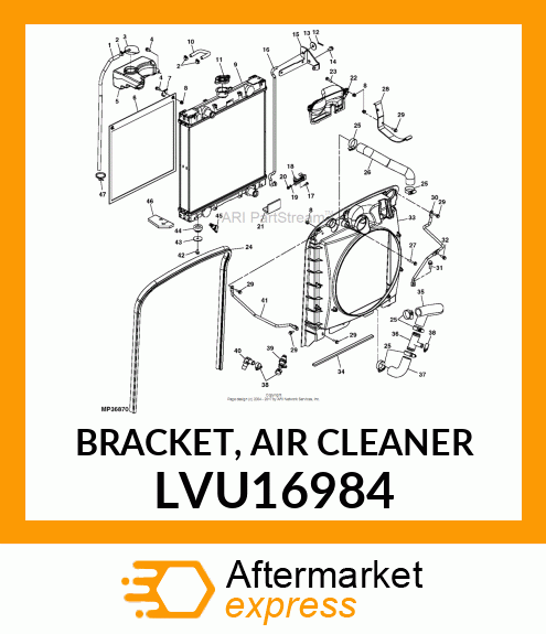 BRACKET, AIR CLEANER LVU16984