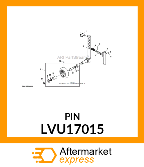 PIN, PIN, CASTER ADJUSTMENT LVU17015