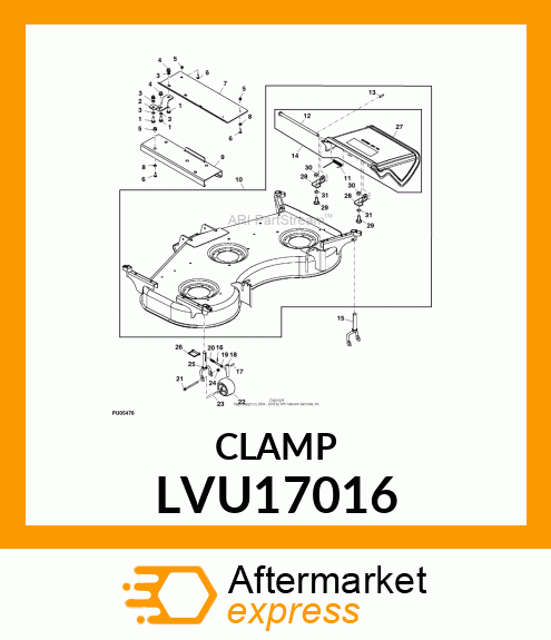 HANDLE, HANDLE, CAM LOCK LVU17016