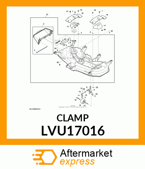 HANDLE, HANDLE, CAM LOCK LVU17016