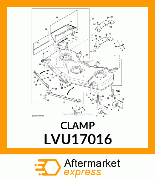 HANDLE, HANDLE, CAM LOCK LVU17016