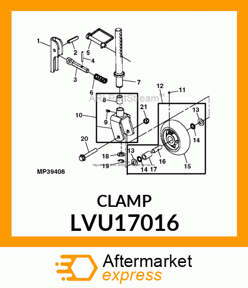 HANDLE, HANDLE, CAM LOCK LVU17016