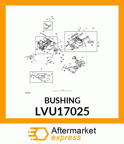 SCREW, BUTTON HEAD, FLANGED TORX LVU17025