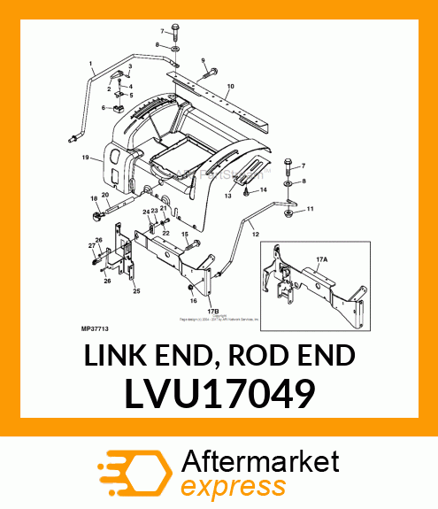 LINK END, ROD END LVU17049