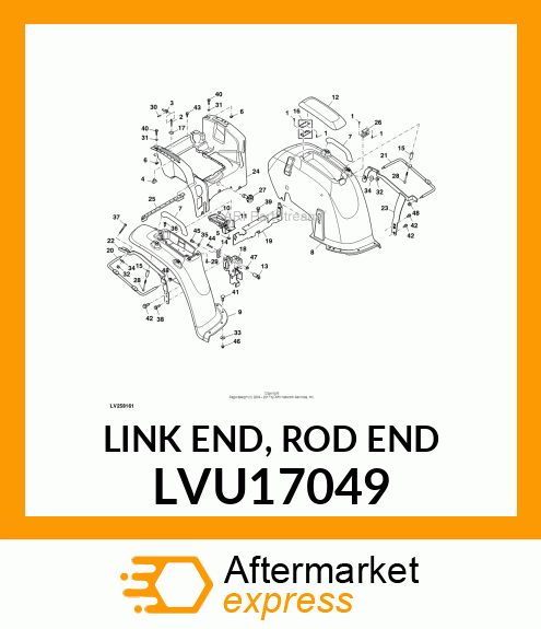 LINK END, ROD END LVU17049