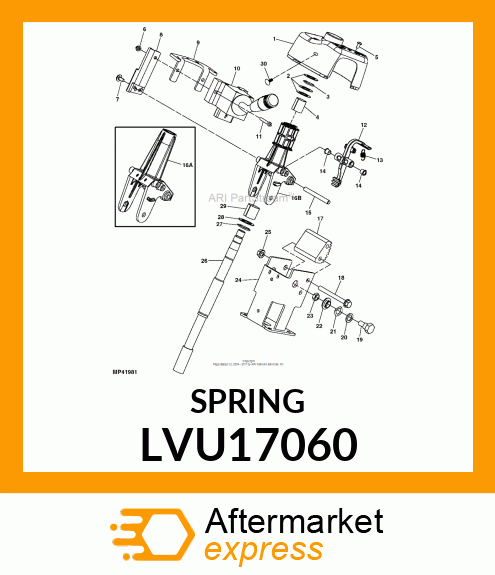 EXTENSION SPRING, SPRING, EXTENSION LVU17060