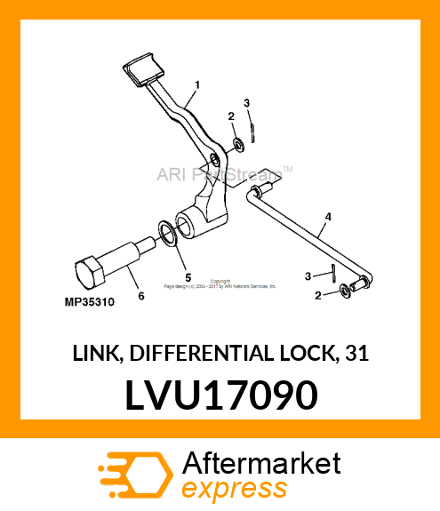 LINK, DIFFERENTIAL LOCK, 31 LVU17090