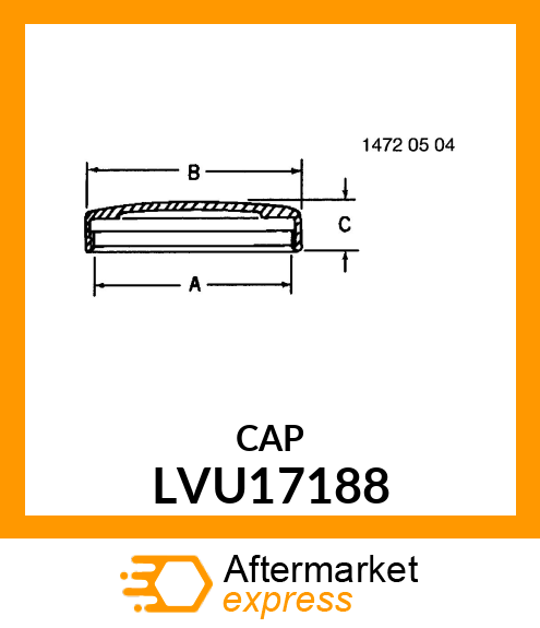 CAP, TUBE LVU17188