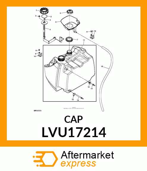 CAP, TUBE LVU17214