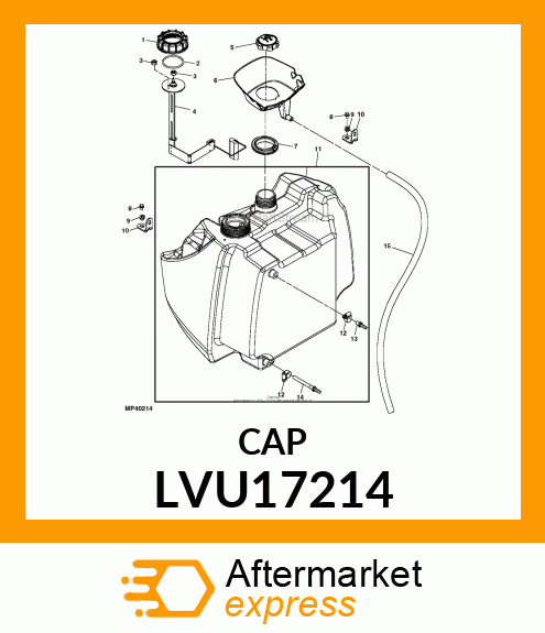 CAP, TUBE LVU17214