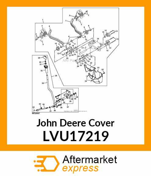 COVER, HYDROSTATIC PEDAL LVU17219