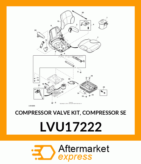 COMPRESSOR VALVE KIT, COMPRESSOR SE LVU17222