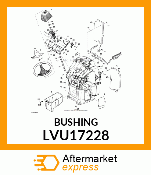 BUSHING, BEARING, 22.22 ID X 25.4 L LVU17228