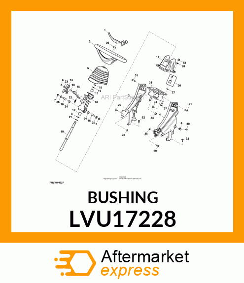 BUSHING, BEARING, 22.22 ID X 25.4 L LVU17228