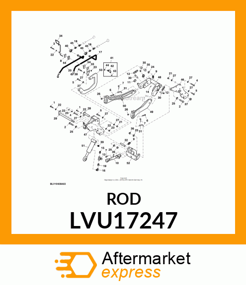 ROD, LOWER PIVOT LVU17247