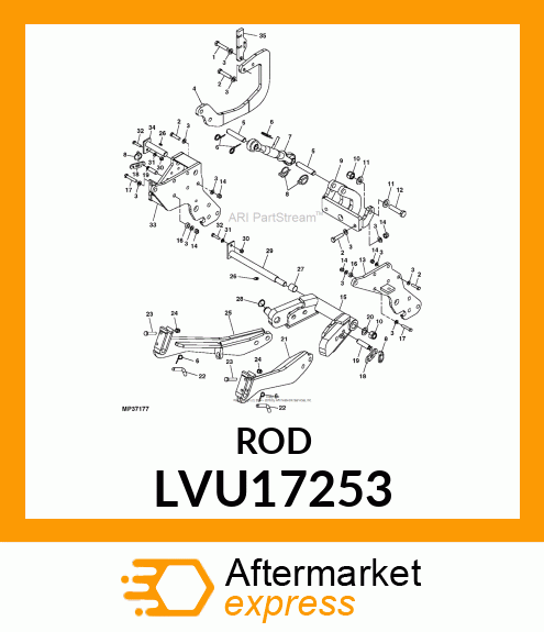 ROD, CYLINDER PIVOT LVU17253