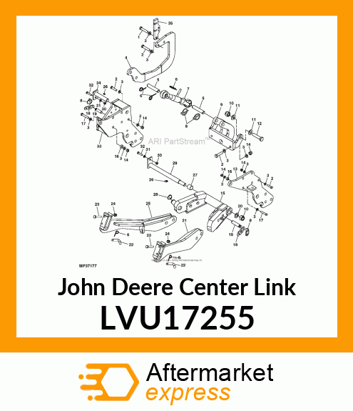 CENTER LINK, CENTER LINK, FRONT HIT LVU17255