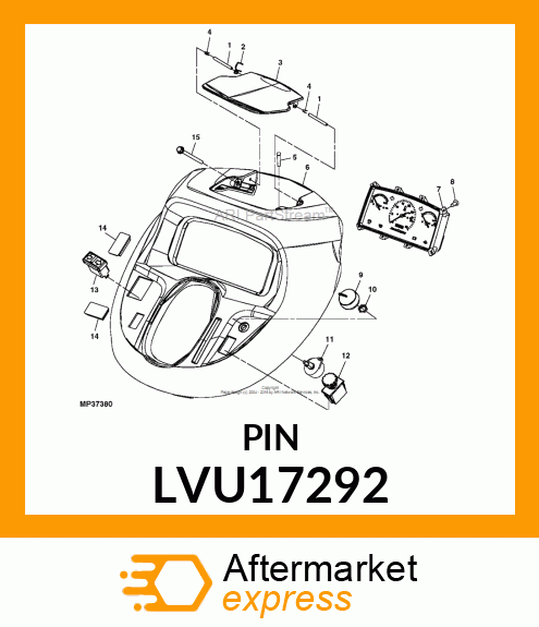 PIN, 4.76 DIA, W/ GROOVE LVU17292