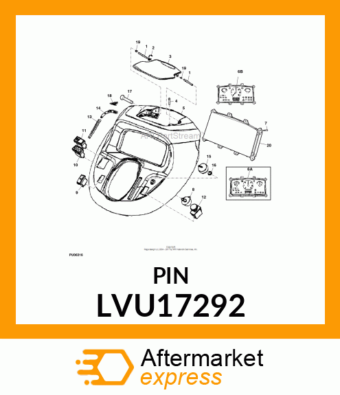 PIN, 4.76 DIA, W/ GROOVE LVU17292