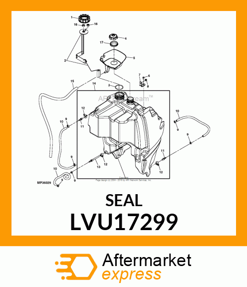 GROMMET, FUEL SPILL TRAY LVU17299