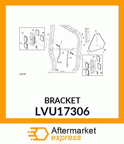 BRACKET, SMV SUPPORT LVU17306