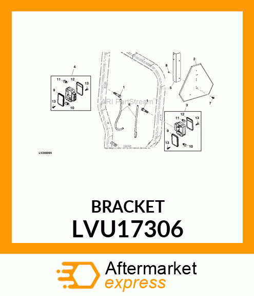 BRACKET, SMV SUPPORT LVU17306