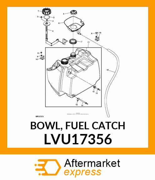 BOWL, FUEL CATCH LVU17356