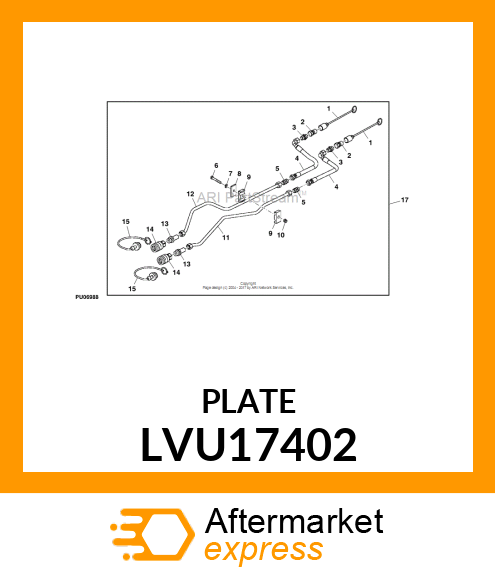 PLATE, CLAMP LVU17402