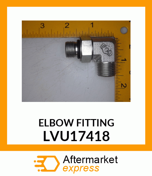 FITTING, HYDRAULIC, 90 DEGREE LVU17418