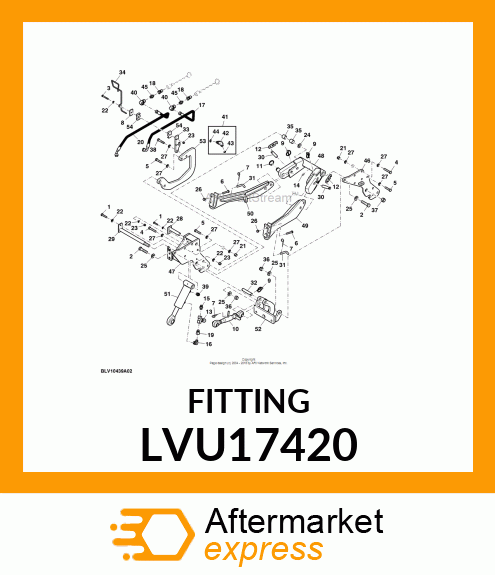 FITTING, HYDRALIC, UNION LVU17420