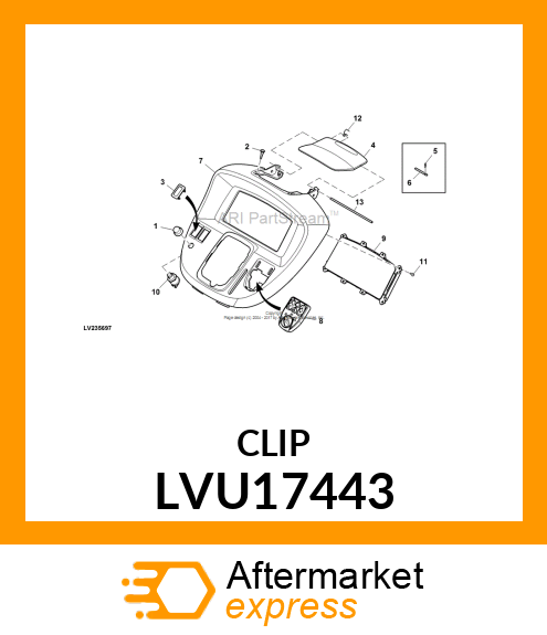 CLIP, HAIRPIN LVU17443