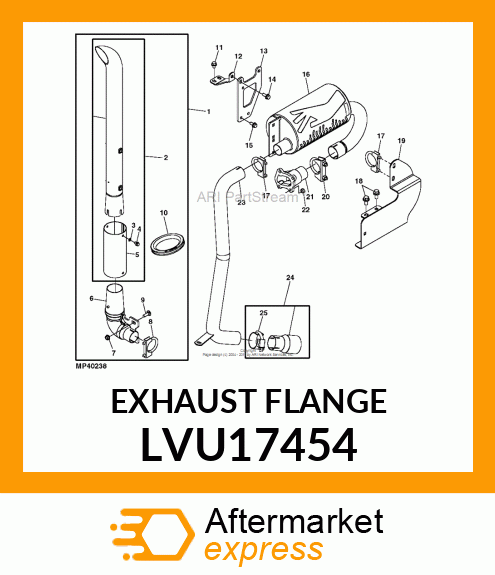 EXHAUST FLANGE LVU17454