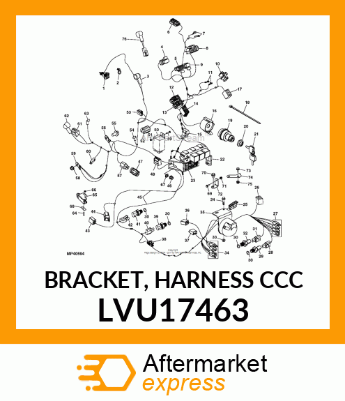 BRACKET, HARNESS CCC LVU17463