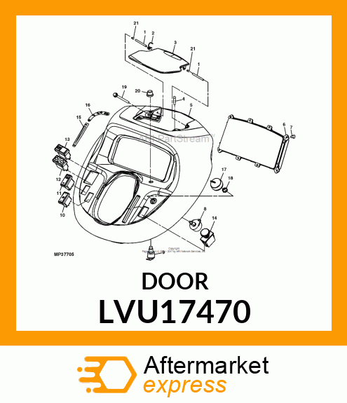 DOOR, FUEL LVU17470