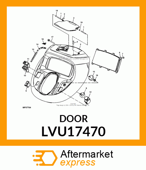 DOOR, FUEL LVU17470