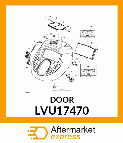 DOOR, FUEL LVU17470