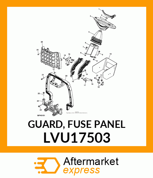 GUARD, FUSE PANEL LVU17503