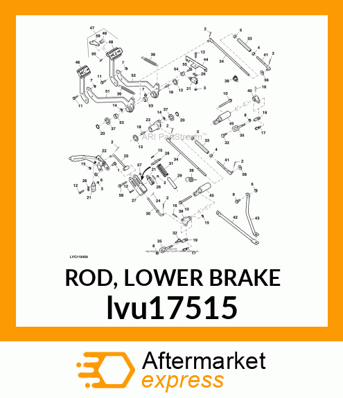 ROD, LOWER BRAKE lvu17515