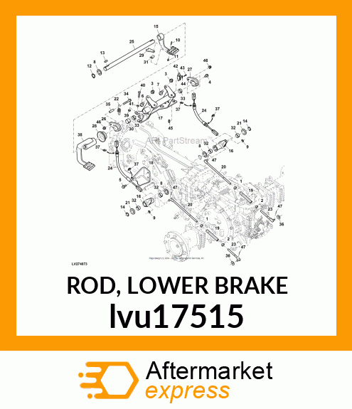 ROD, LOWER BRAKE lvu17515