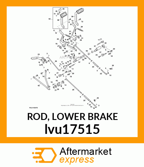 ROD, LOWER BRAKE lvu17515