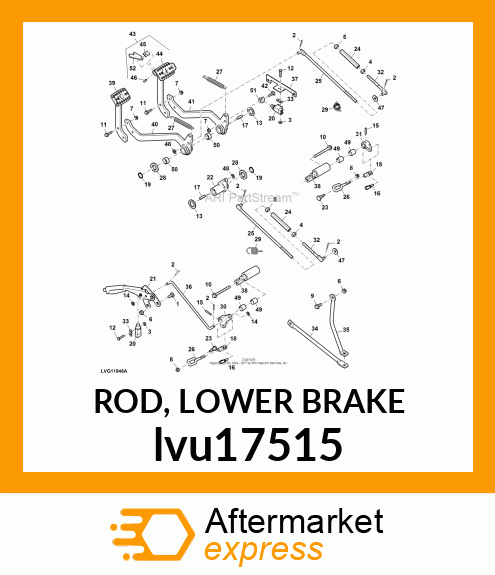 ROD, LOWER BRAKE lvu17515