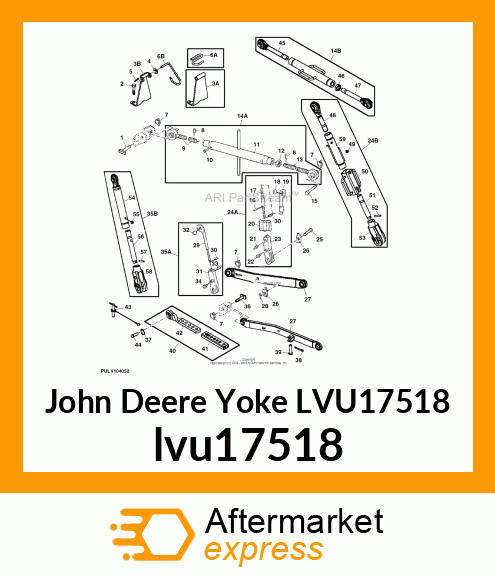 YOKE, LOWER LIFT LINK lvu17518