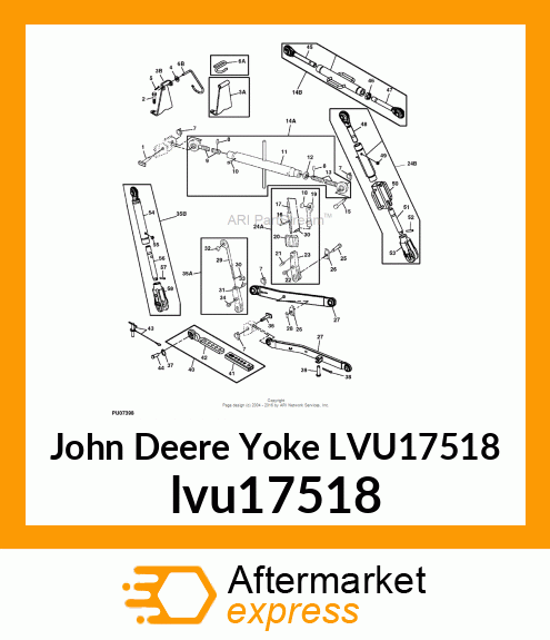 YOKE, LOWER LIFT LINK lvu17518