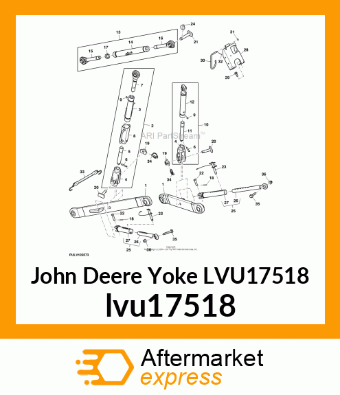 YOKE, LOWER LIFT LINK lvu17518