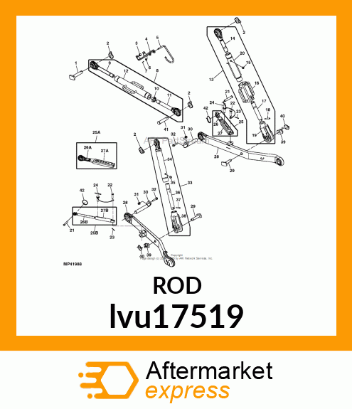 ROD , THREADED lvu17519