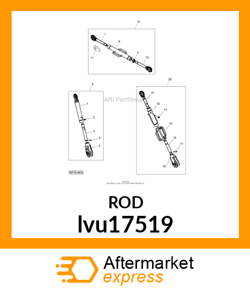 ROD , THREADED lvu17519