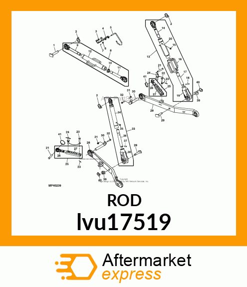 ROD , THREADED lvu17519