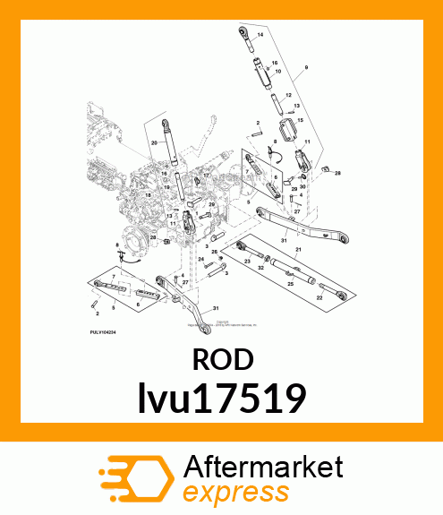 ROD , THREADED lvu17519